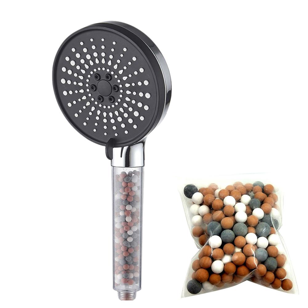 High Pressurized Filter Shower Head 3-Mode Adjustable Shower Spray Massage Rain Faucet Shower Set Bathroom for Accessory