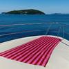 Pink & Red Striped Quick Drying Bath Towel Microfiber Beach Towel Light Weight Swimming Camping Yoga Beach Out