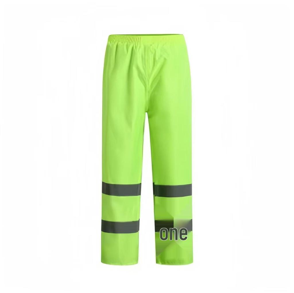 Set Impermeabile e Pantaloni Riflettenti 150D: Spalle scoperte, Spessore maggiorato, Protezione integrale per lavori gravosi e sotto la pioggia battente.