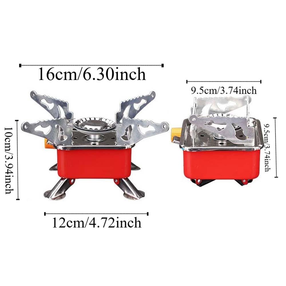 High Power Folding Gas Burner Compact Fondue Gas Cooker Square Cassette Stove  Household