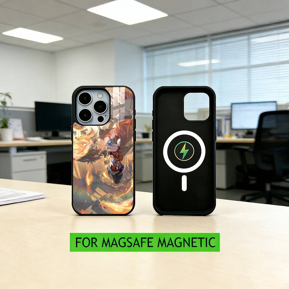 Hitman R-Reborn Tsuna S-Sawada Phone Case For iPhone17,16,15,14,13,12,11 Plus,Pro Magnetic For Magsafe Wireless Charging