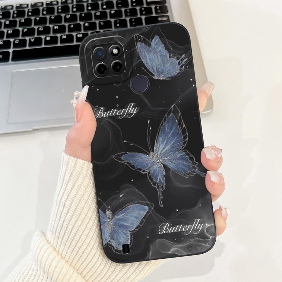 For Realme C21Y C25Y Case Luxury Candy Painted Cover Shockproof Phone Case For Realme C21 C 21 Y RealmeC21Y RealmeC25Y Soft Bags