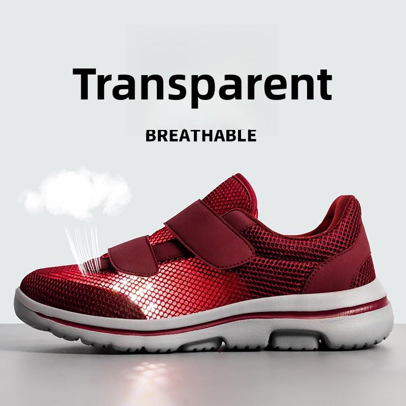 Widened Old Human Shoes Woman Diabetic Foot Swollen Shoe Breathable Mesh Thumb Valgus Puffy Fat Feet Mom Shoes