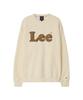 LEE Boucle Vintage Logo Brushed Sweatshirt Cream