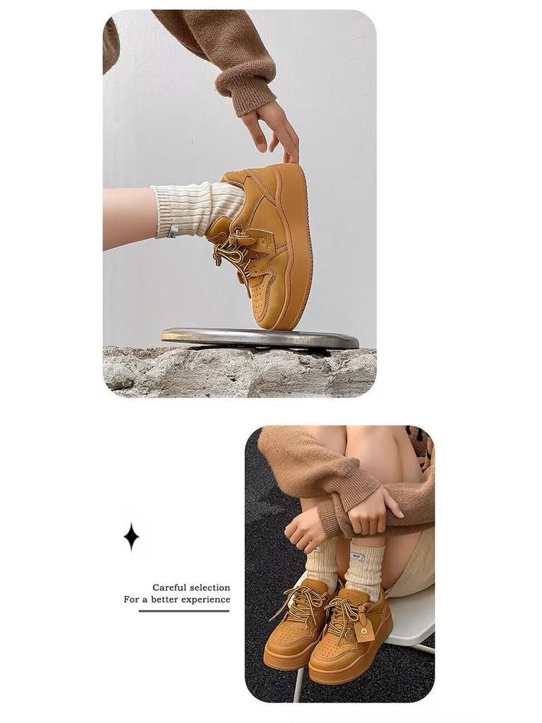 Niche Y2K High Street Lace-up Platform Sneakers