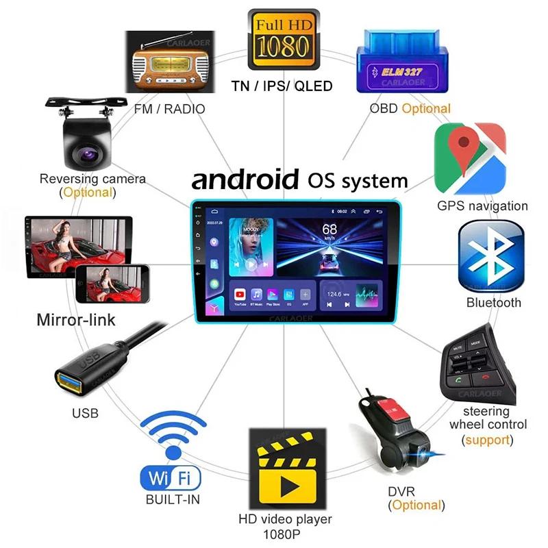 Radio auto Android 13 64G Autoradio 7/9/10 inch Universal android 2 Din GPS BT Central Multimedia Sisteme auto inteligente