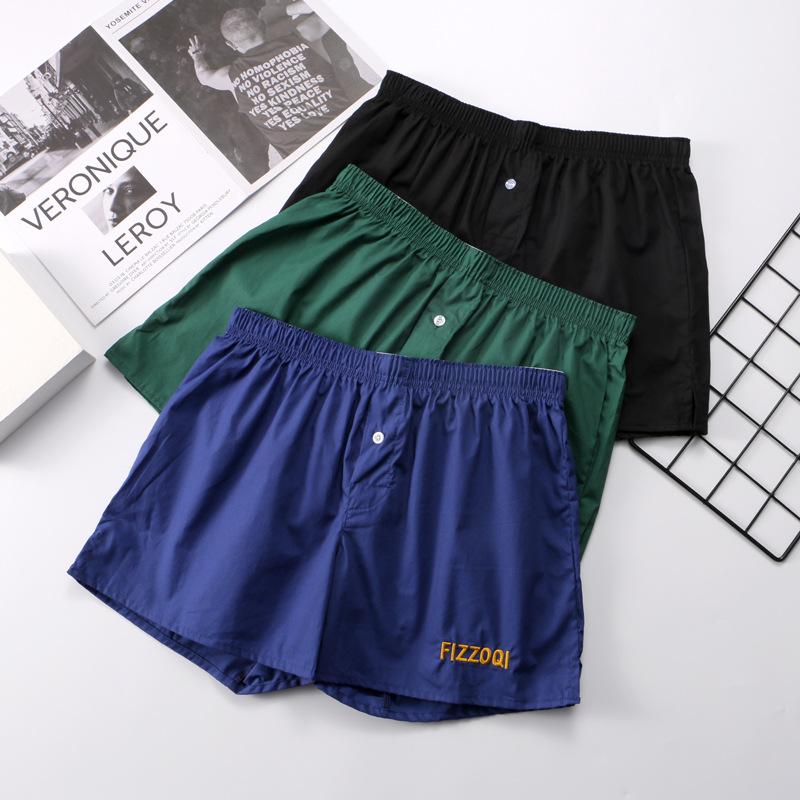 Herren Unterwäsche Reine Baumwolle Boxershorts Locker Übergröße Vierkant Badehose Shorts Sommer