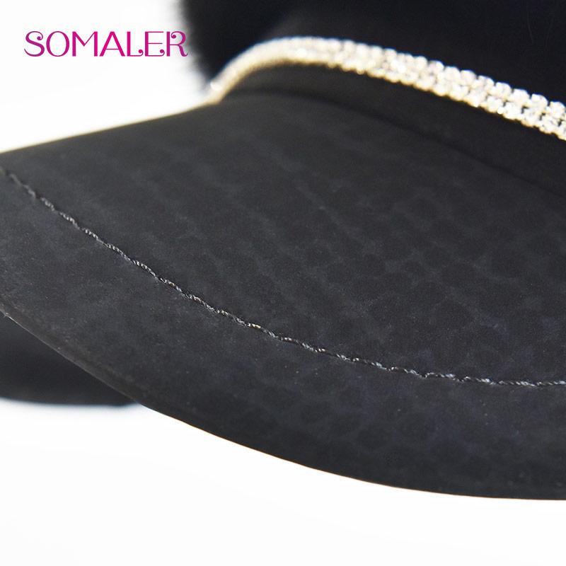 SOMALER Кепка с козырьком из натурального меха норки — фото 5