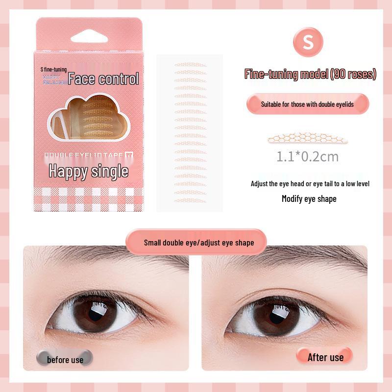 GECOMO Invisible Seamless Eyelid Tape - Natural Thin Big Eye Beauty Makeup Tool for Double and Swollen Eyelids.