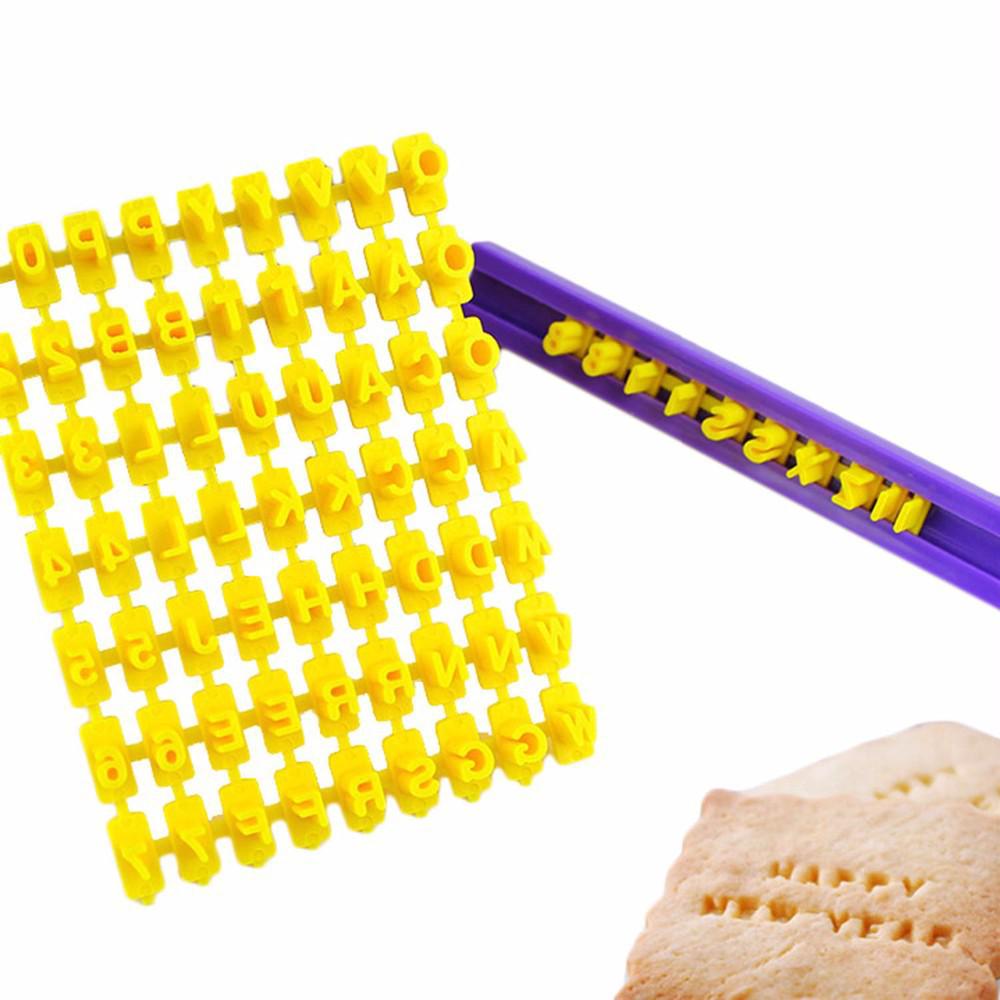 Movable Type Cookie Molds: Letters, Numbers & Symbols Stamps