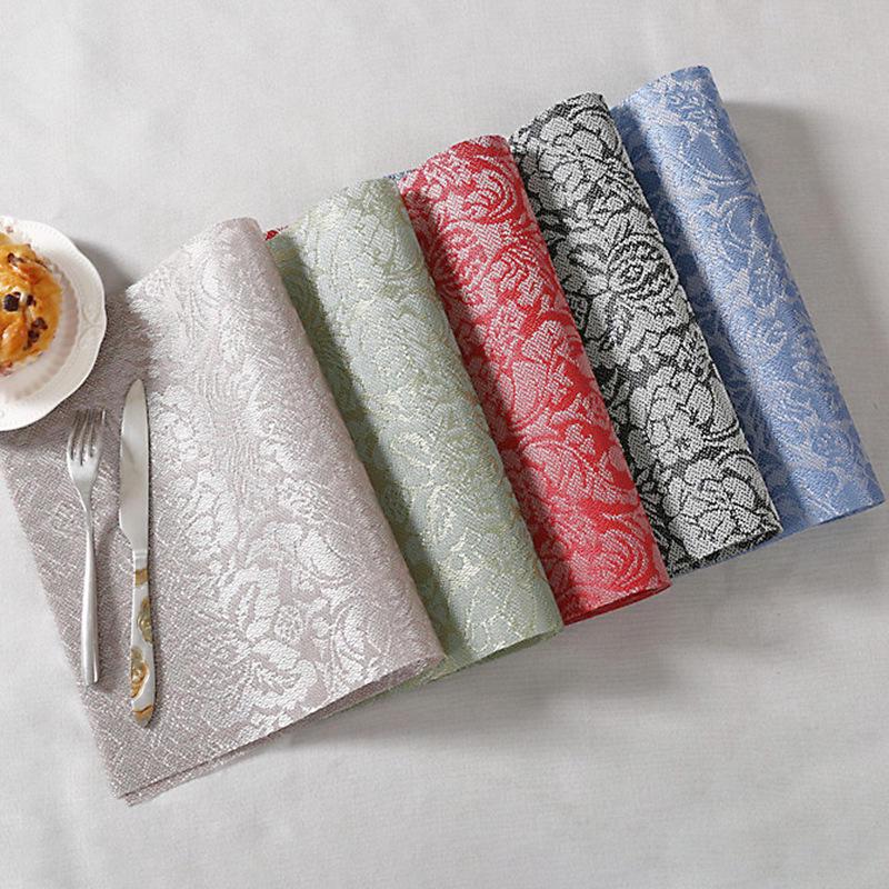10Pcs Table Mats Coaster Chinese Style Cloth Embroidery Coasters Heat Insulation