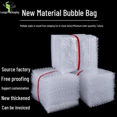 Bolsa de burbujas transparente gruesa a prueba de golpes para embalaje