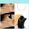 Elegant And Stylish Layered Pearl Necklace For Women With Geometric Alloy Design
