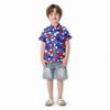 Family And Parent-child Outfits - Casual Vacation Independence Day Printed Women's Skirts, Men's Shirts Summer Suit