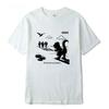 Unisexs Tshirt 100cotton Casual Funny Dinosaur Print Tshirt Loose Oneck Summer Tshirt Short Sleeve Tshirt Male Tee Shirts Top