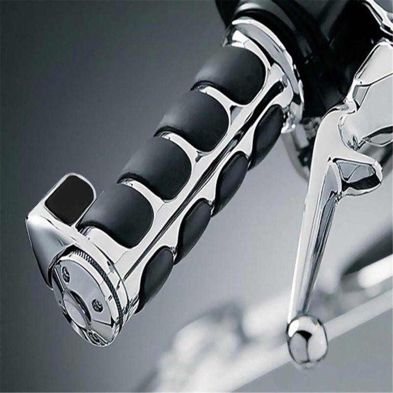 2 bucăți mânere de ghidon de motocicletă cu control al accelerației Mâner de mână anti-alunecare pentru motociclete Cruiser