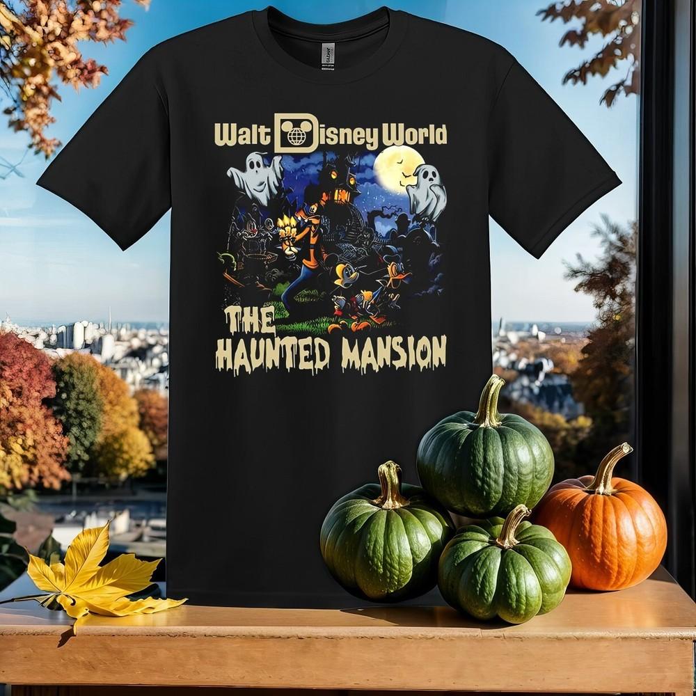 Vintage The Haunted Mansion T-shirt T shirt Men Women Unisex Tshirt SY874
