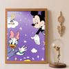 Diamond Painting Kit, 5D Mickey Daisy Tinkerbell Wall Decoration Art Gift for Living Room, Bedroom, Study Room.
