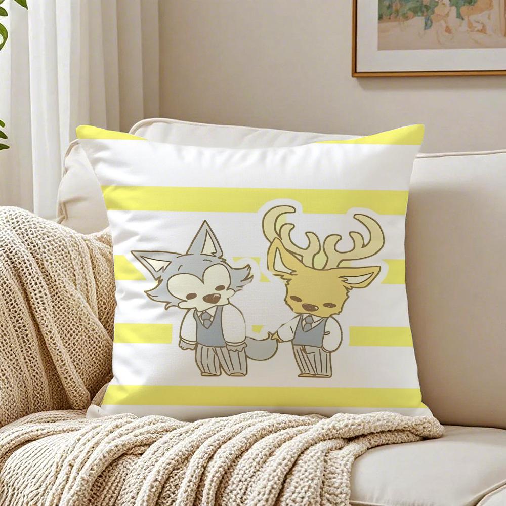 NICE Anime BBEASTARS Cushion Cover Pillowcase Antidustmite living Room Sofa Decor Cushion Room