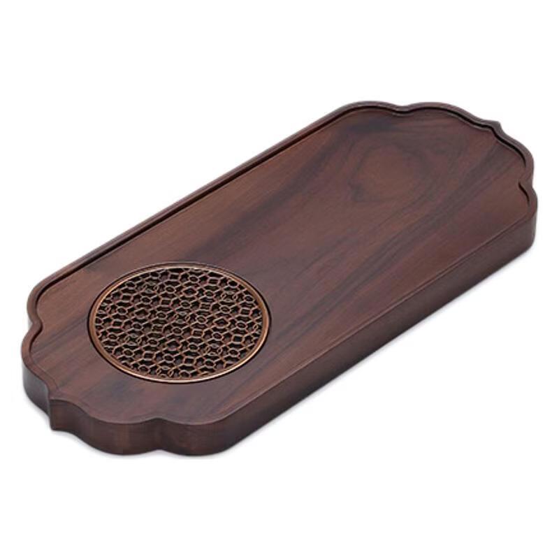 OLOEY Black Walnut Solid Wood Dry Steeping Tea Tray
