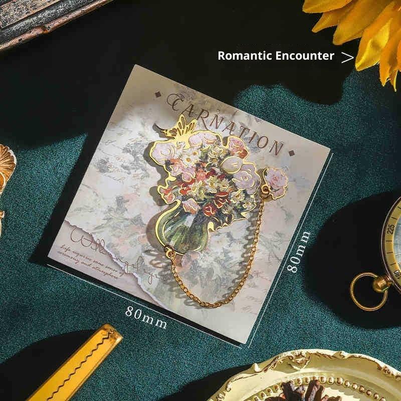 Vintage Butterfly Fan Metal Bookmark Hollow Flower Painting Bookmarks Student Reading Book Clip For Book Lovers Readers Gifts