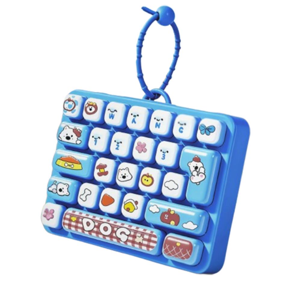 Schattig Ontwerp Decompressie Knop Speelgoed 26 Toetsen Toetsenbord Sleutelhanger Accessoires Cadeau