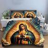 Spiritual-Themed Art Decorations Set  Kid'S And Adults' Bedroom Decor, Exquisite Three-Piece Bedding Set Gift