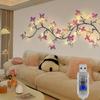 1pc 130CM USB Powered Butterfly Branch LED Wall Light with 8 Lighting Modes,Home Decor