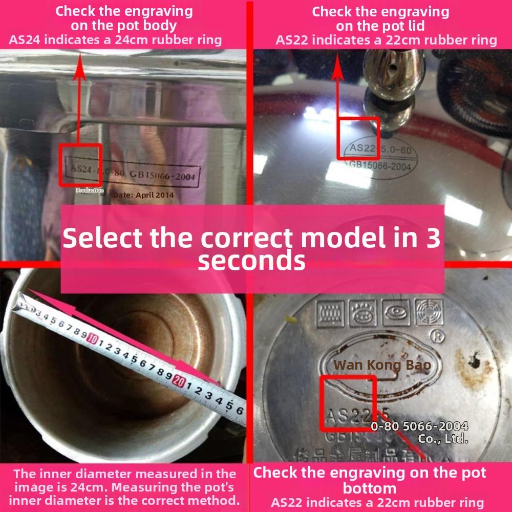 Silicone Silicone Rubber Gasket 18-32cm Replacement Part Pressure Cooker Sealing Ring  Cooker Parts