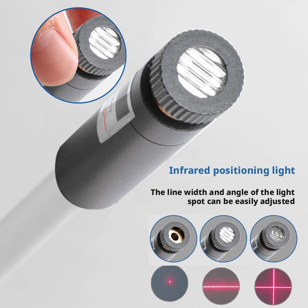Garment Factory Cutting Bed USB Large Crosshair/Linear/circular Infrared Positioning Light, Magnetic Woodworking Marking Tool