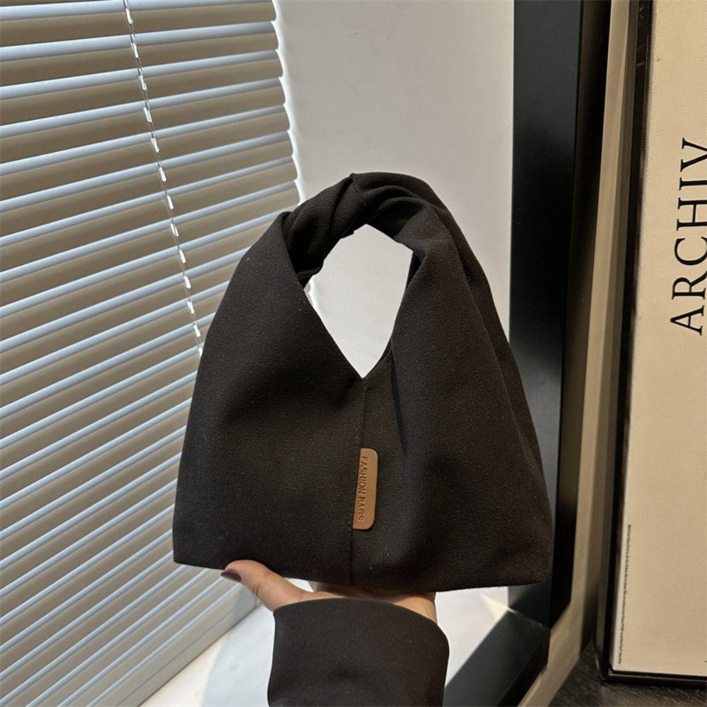 Canvas Cloth Bag Strawberry Printed Underarm Bag Fashion Corduroy Handbag  Mobile Phone Bag