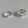 Women's Geometric Pleated Ring: Retro, Exaggerated, Hip Hop Punk Index Finger Fashion Accessory.