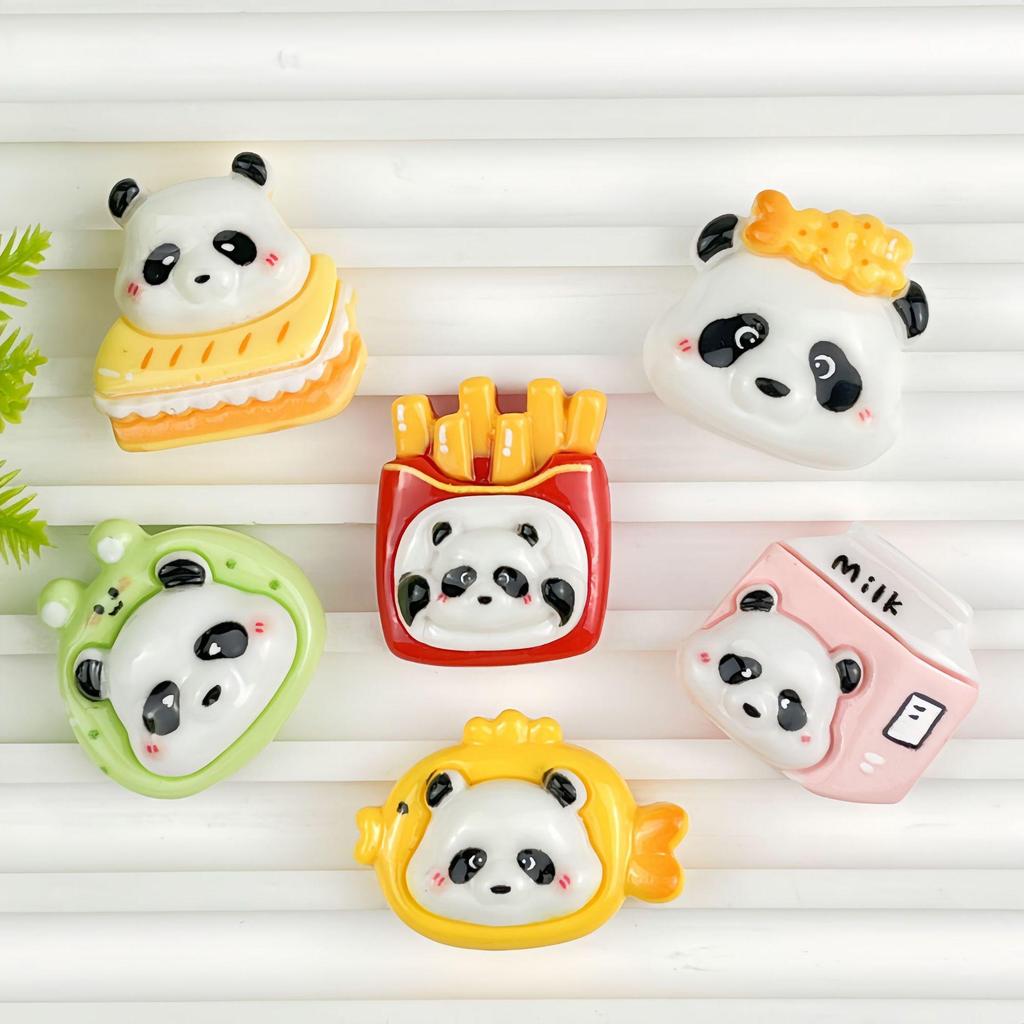 Handmade Resin Accessories: Cartoon Bear Cards, Dessert-Themed Phone Case, Hair Clips & DIY Cream Glue