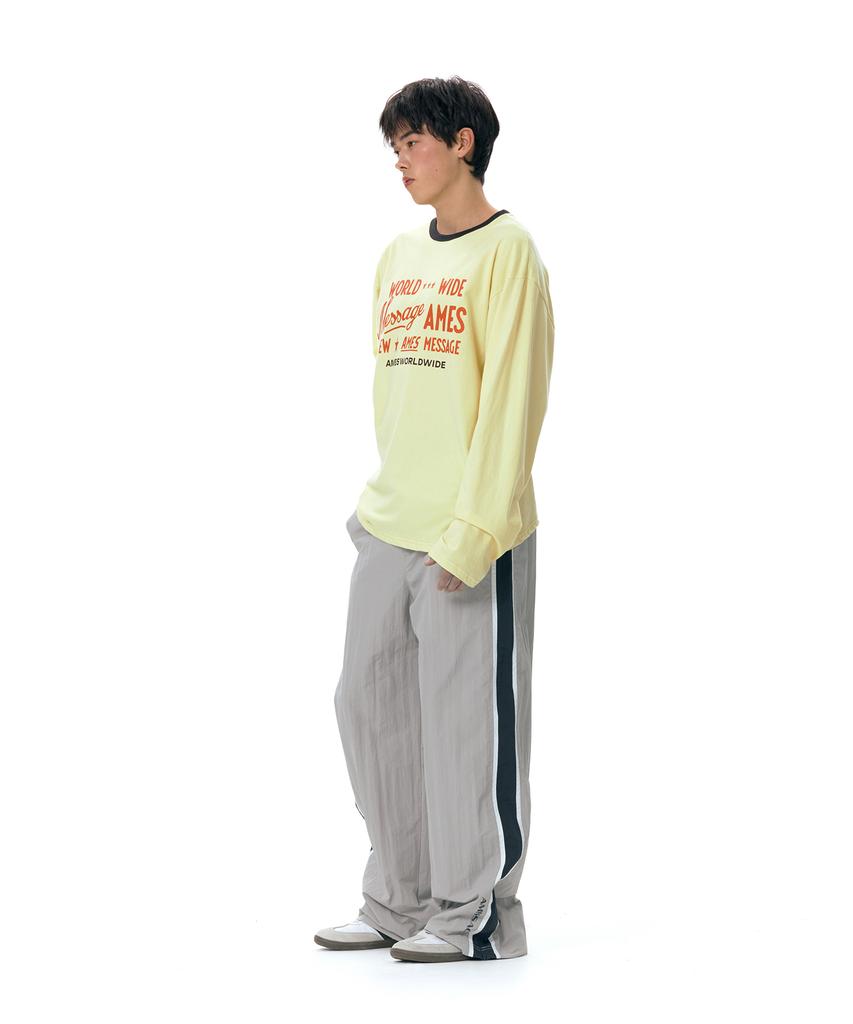 AMES-WORLDWIDE Side Line Track Pants Gray (Am2Esupa10A)
