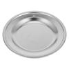 Round Stainless Steel Tea Bag Dish Holder Decorative Metal Round Saucer Container Tray Home Dish Round Coaster Tea Bag Organizer