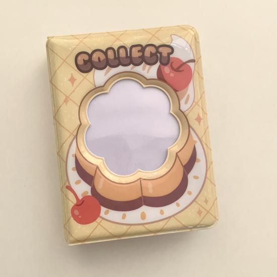 3 Inch Mini Photo Album 40 Pockets Hollow Cloud/Flower/Cake/Pudding Cover Portable PVC Small Idol Photocard Picture Holder Home Supplies