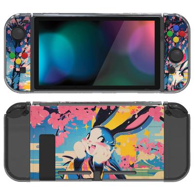 Protective Case Compatible with PlayVital Soft TPU Slim Case Cover for Switch with Colorful ABXY Button Patterned Protective Shell Pop Switch, Caps,