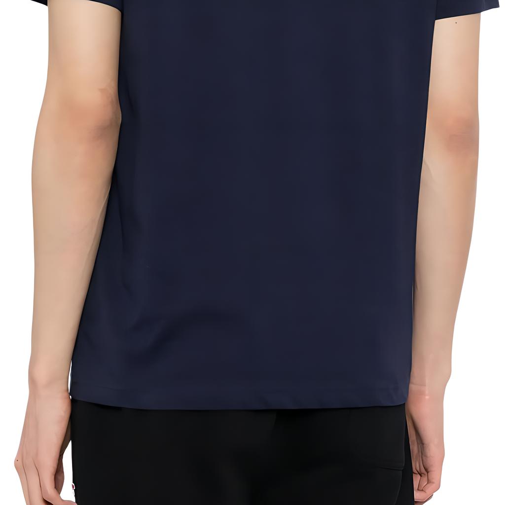 Emporio Armani Pattern Printed Crew Neck Short Sleeve T-Shirt Men Tops Navy-Blue 3DPT39-PJTJZ-1554