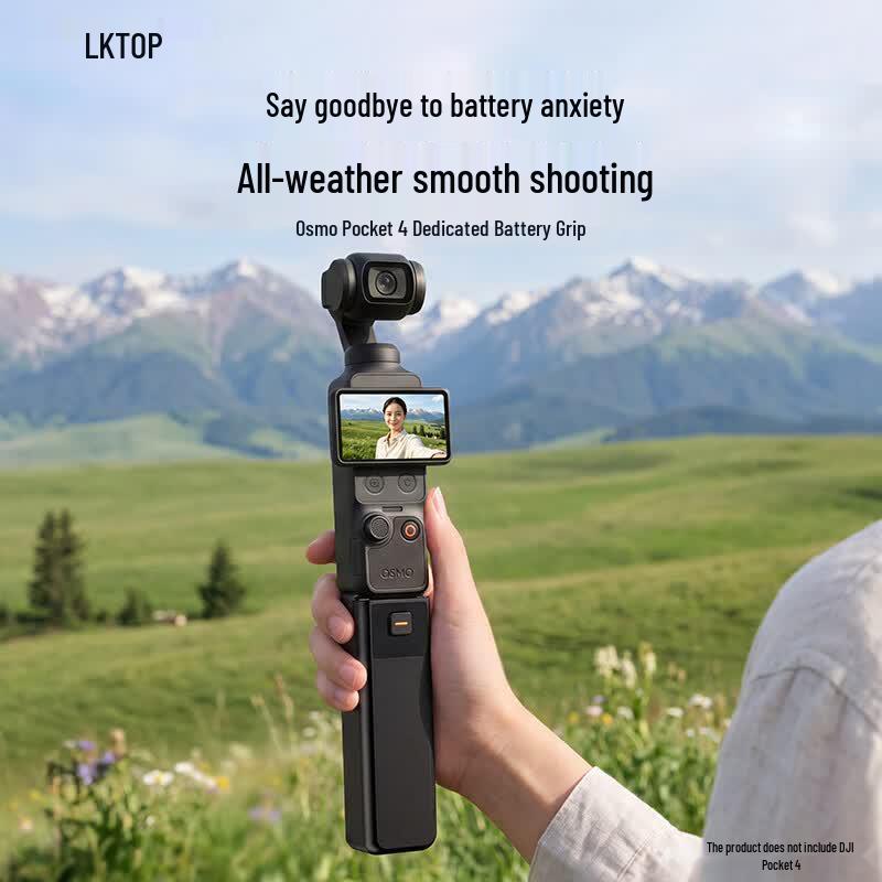 LKTOP 5000mAh Battery Charging Grip for DJI Pocket 3/4/4P