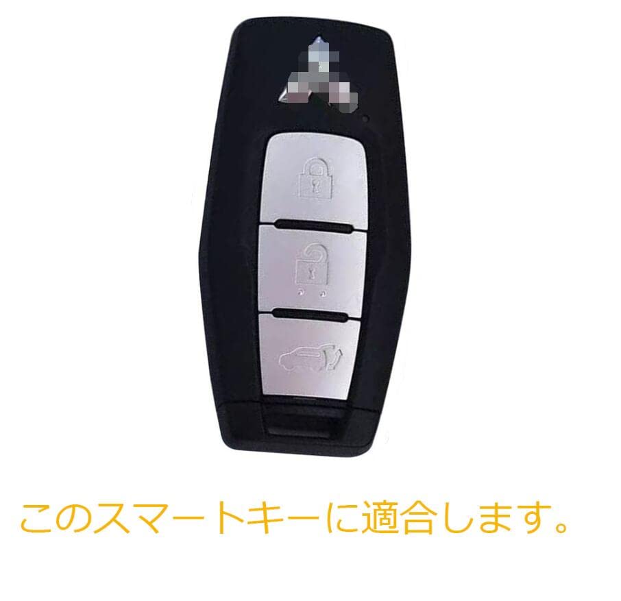 Kinotaka Outlander Smart Key Case for Mitsubishi New Outlander PHEV 2022 Gn0w Professional Design Key Holder, White