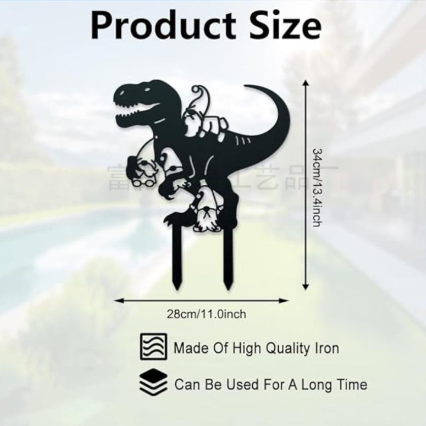 Cross Metal Ground Insert Sign for Garden Decoration