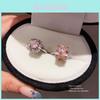 Anillo Abierto Ovalado de Circonita Geométrica Para Mujer Accesorio de Moda de Verano