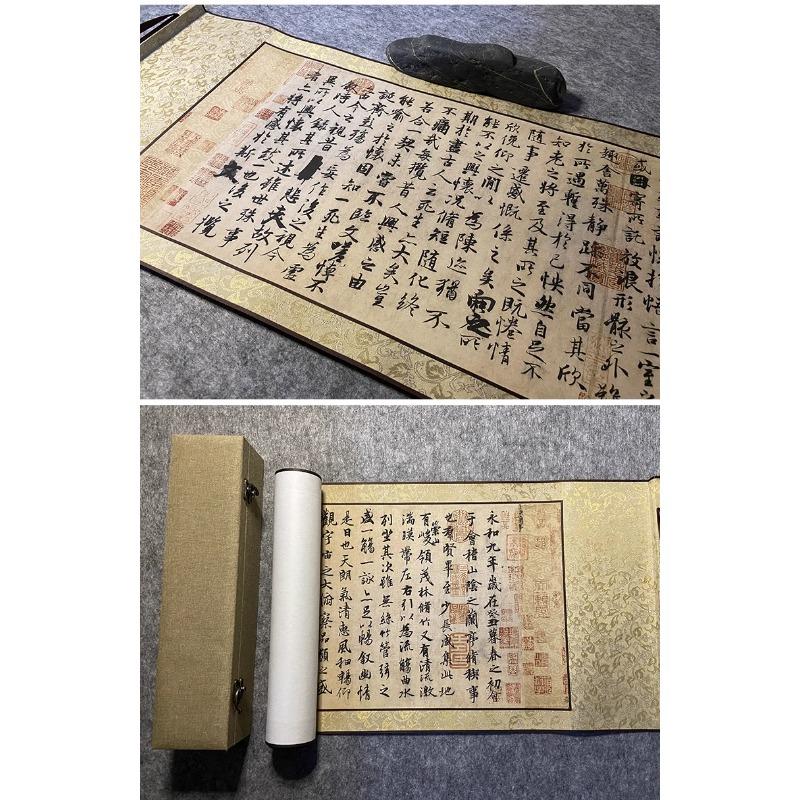 Wang Xizhi's Orchid Pavilion Preface Calligraphy Hanging Painting High Definition Spray Painting Scroll Decorative Painting