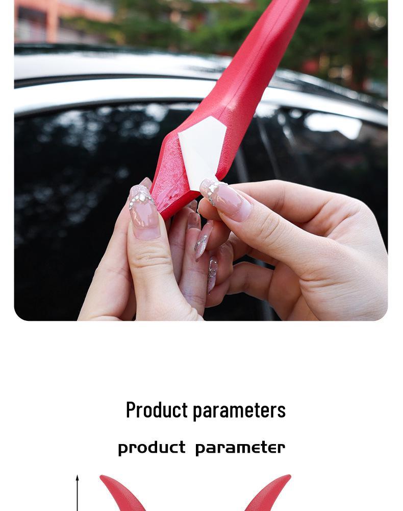 Universal Dragon Horn Car Roof Decoration: Creative Sedan Exterior Light Flow Fin Modification