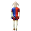 Kids Carnival Cosplay Costume Pomni Clown Amazing Digital Circus Halloween Party with Mask Red Blue Polyester 3-4 Years 120CM