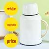Household Thermos Flask: Large Capacity, Portable Thermal Insulation, Cold/Heat Retention, Available in White, Orange, Green.