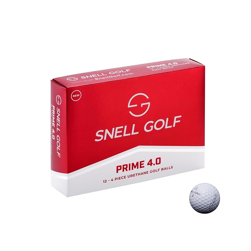 

М ячі для гольфу Snell Golf Prime 4.0, 1 дюжина, Офіційно ліцензовані в Японії, Схвалені USGA/R&A, Модель 2024 року, Ексклюзивно онлайн (Білий)