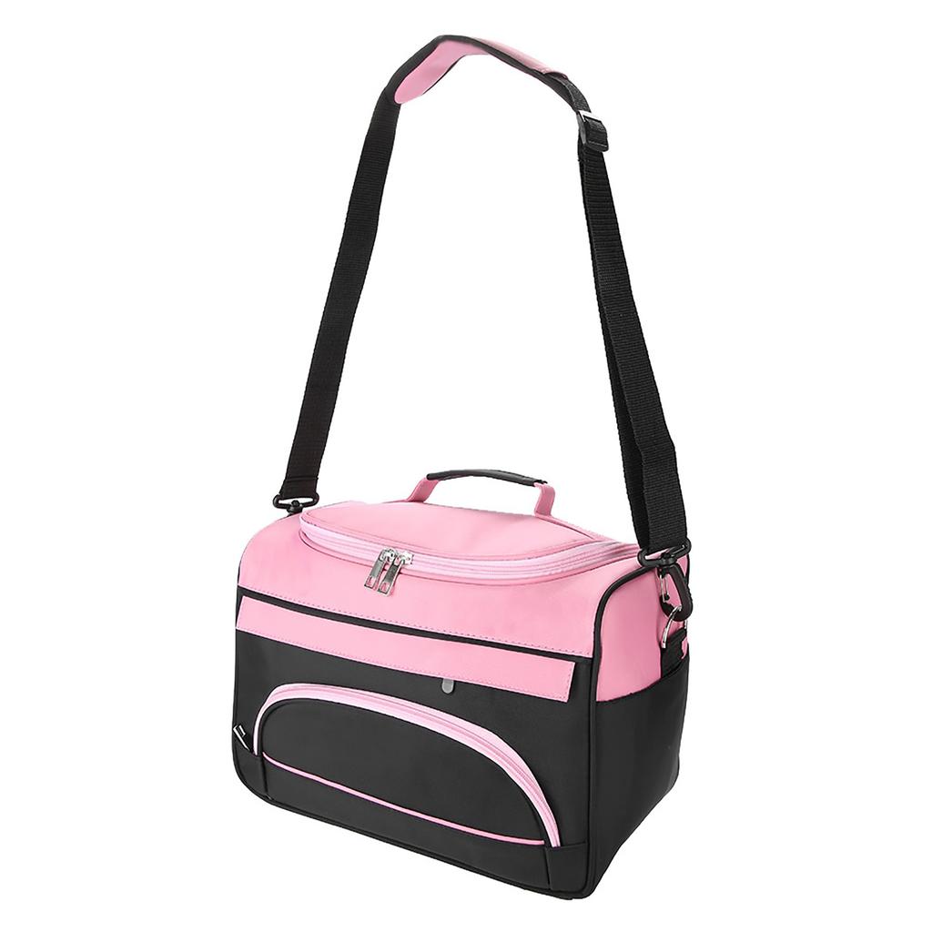 Large Capacity Pro Hairdressing Hair Equipment Salon Tool Carrying Bag Travel Storage Rose Pink