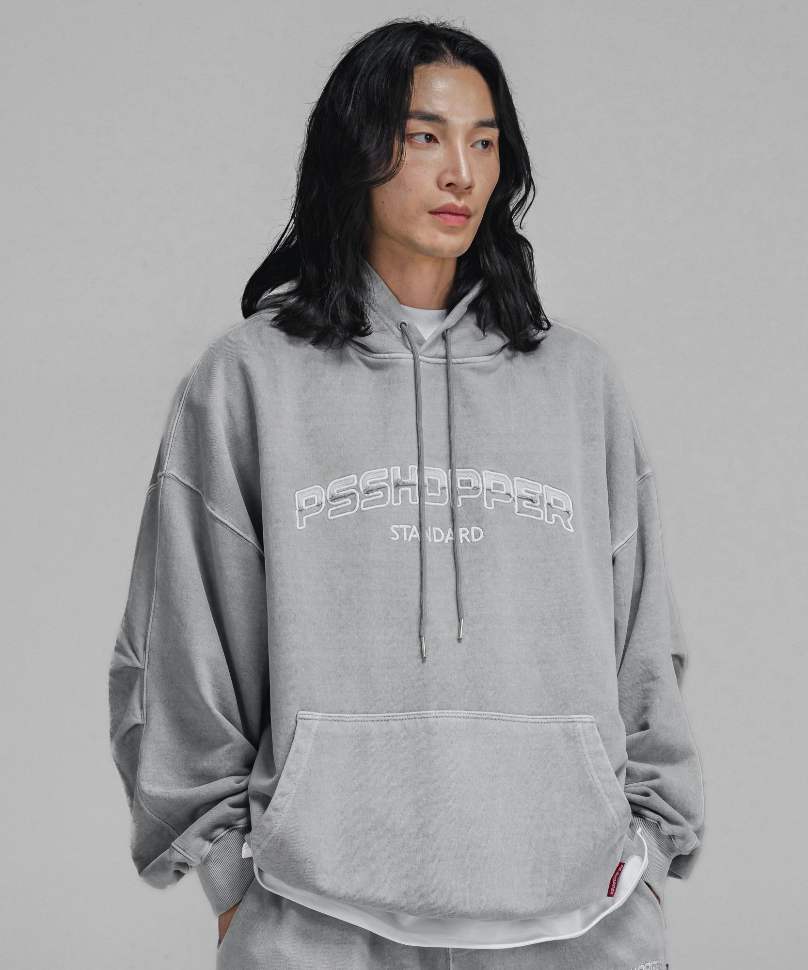 Ps Shopper Original Pigment Washed Hoodie [Light Gray] M