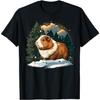 Cochon d'Inde de Noël Père Noël sur T-shirt Cochon d'Inde de Noël CBQ Hommes Femmes Débardeur Sweat à Capuche Sweat Noir